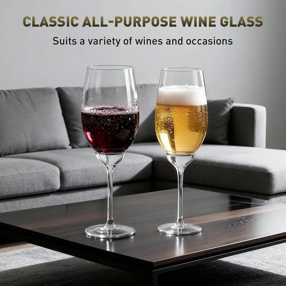LAKEICUP Plastic Wine Glasses Set of‎ 2: 12oz (6266)